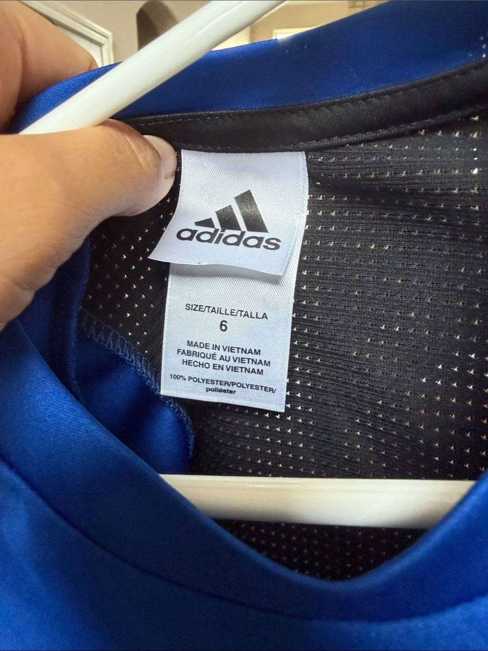 adidas Royal Blue & Black Boys' Sport Tee and Shorts Set Sz Yth 6